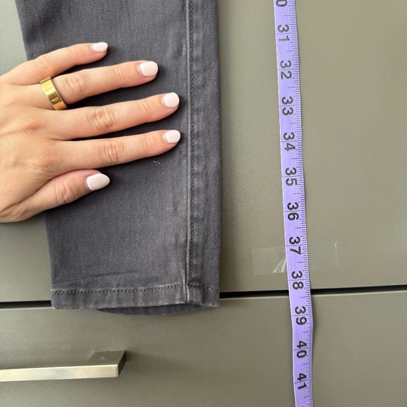 Abercrombie & Fitch Super Skinny Mid Rise Jeans in Grey - Picture 4 of 6